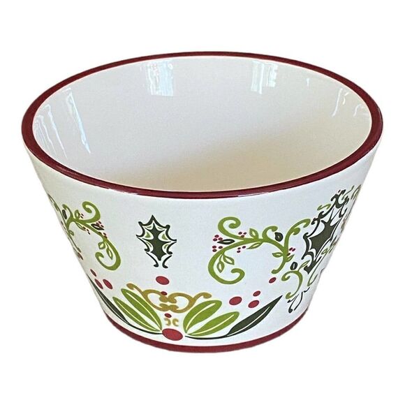 American Atelier Bargello Holiday Soup Cereal Bowl - Picture 1 of 5